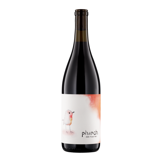 A bottle of Phinch 2020 Pinot Noir Chêne Vineyard