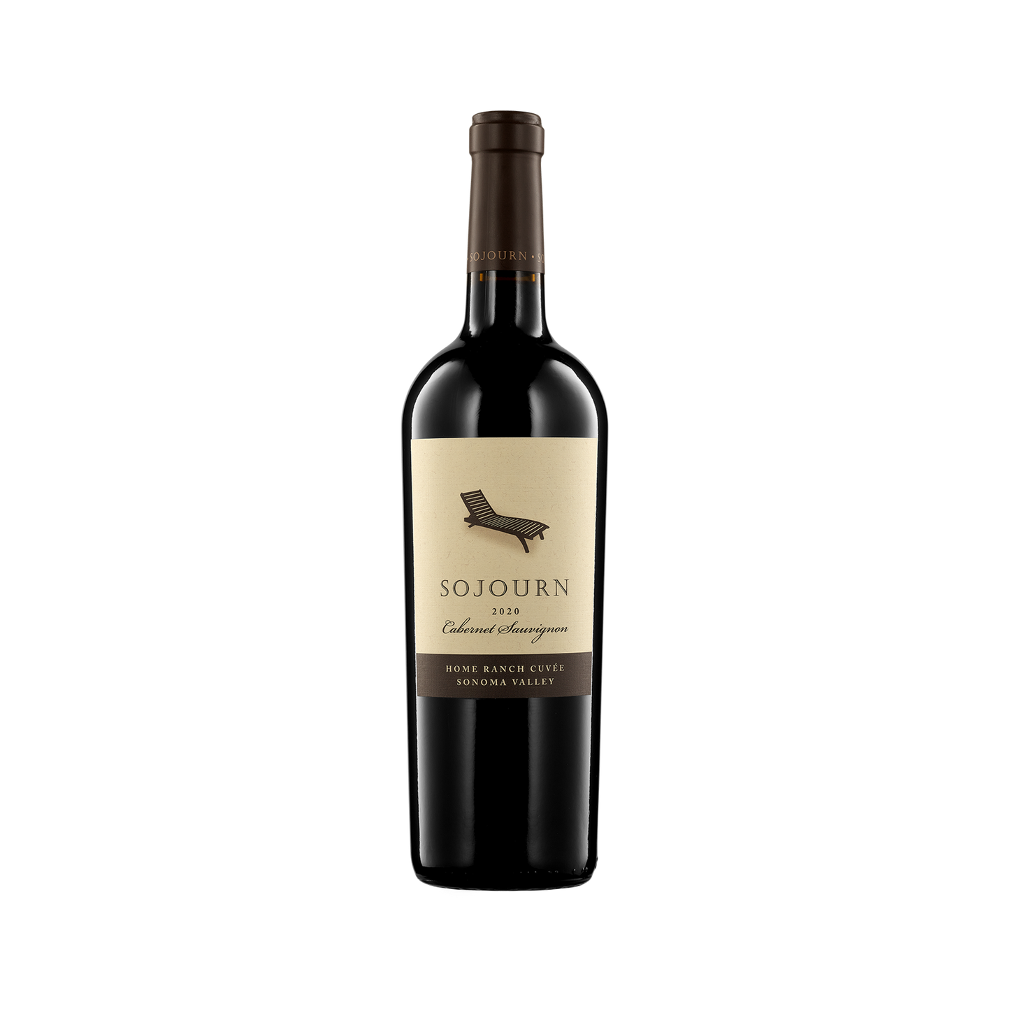 A bottle of Sojourn 2020 ‚'Home Ranch Cuvee' Cabernet Sauvignon