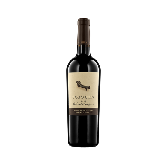 A bottle of Sojourn 2020 ‚'Home Ranch Cuvee' Cabernet Sauvignon