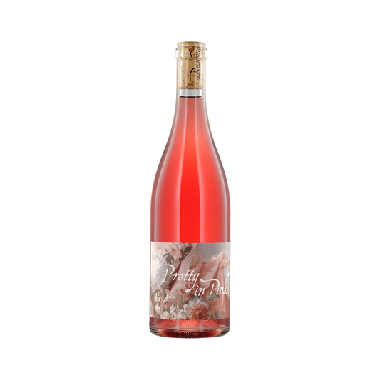 A bottle of Bushong 2021 'Pretty in Pink' Rosé
