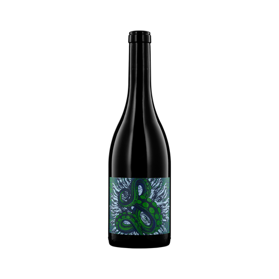 A bottle of Bushong 2020 Red Blend