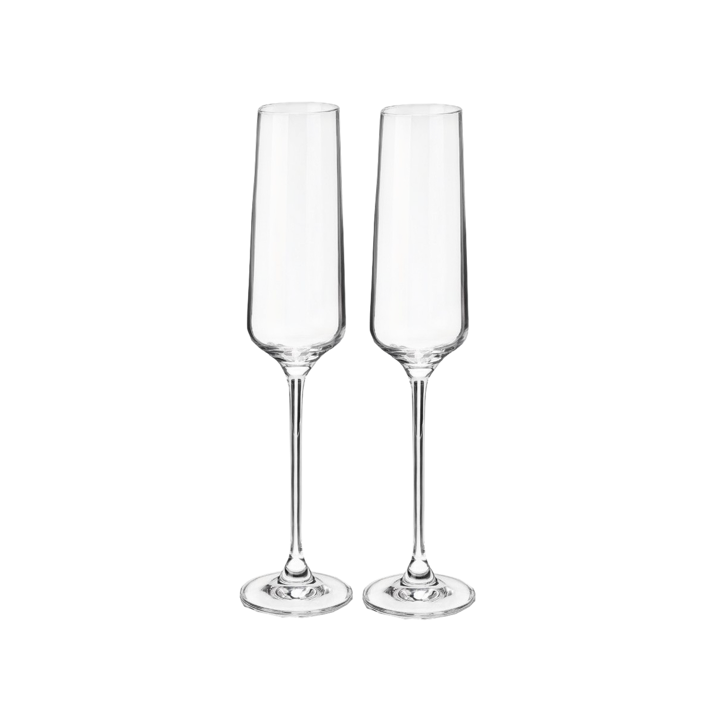 two champagne flutes