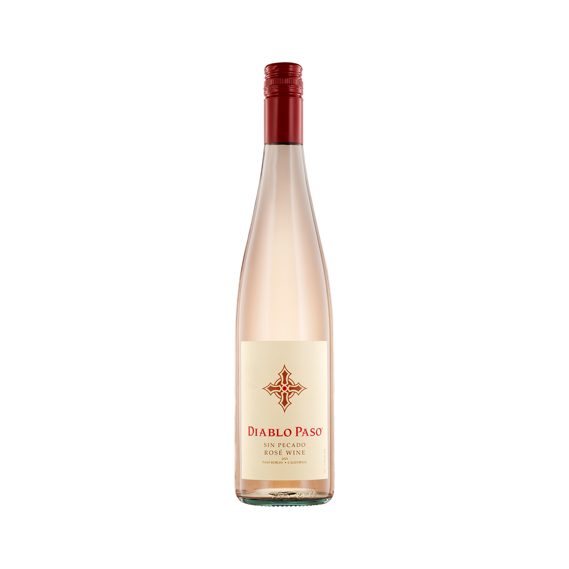 A bottle of Diablo Paso 2021 'Sin Pecado' Rosé