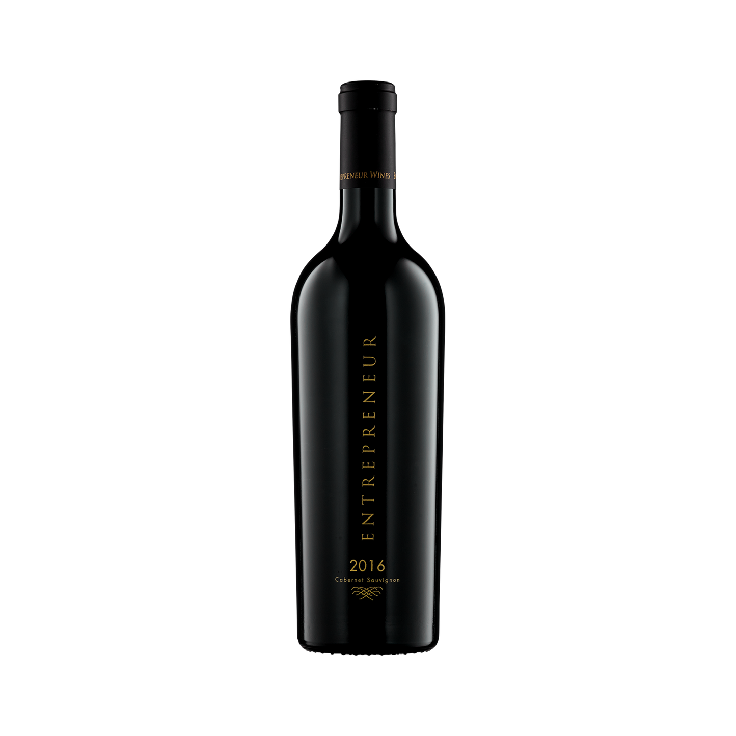 A bottle of Entrepreneur 2016 Cabernet Sauvignon Stagecoach Vineyard