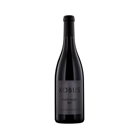 A bottle of Kobus 2019 Pinot Noir