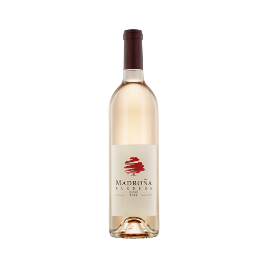 A bottle of Madroña Vineyards 2021 Rosé