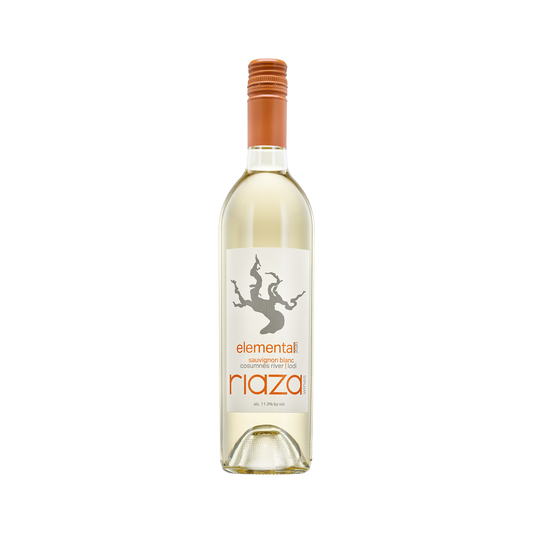 A bottle of Riaza 2020 'Elemental' Sauvignon Blanc