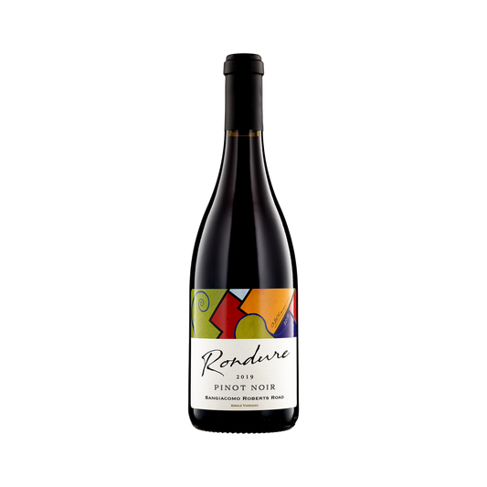 A bottle of Rondure Wines 2019 Pinot Noir