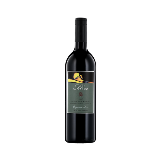 A bottle of Silver Wines 2017 Cabernet Franc