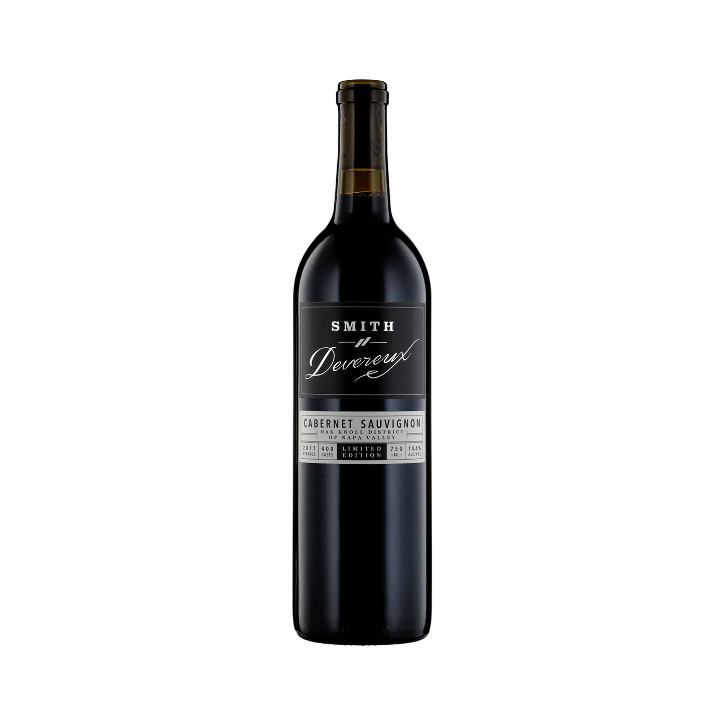 A bottle of Smith-Devereux 2017 Cabernet Sauvignon Limited Edition