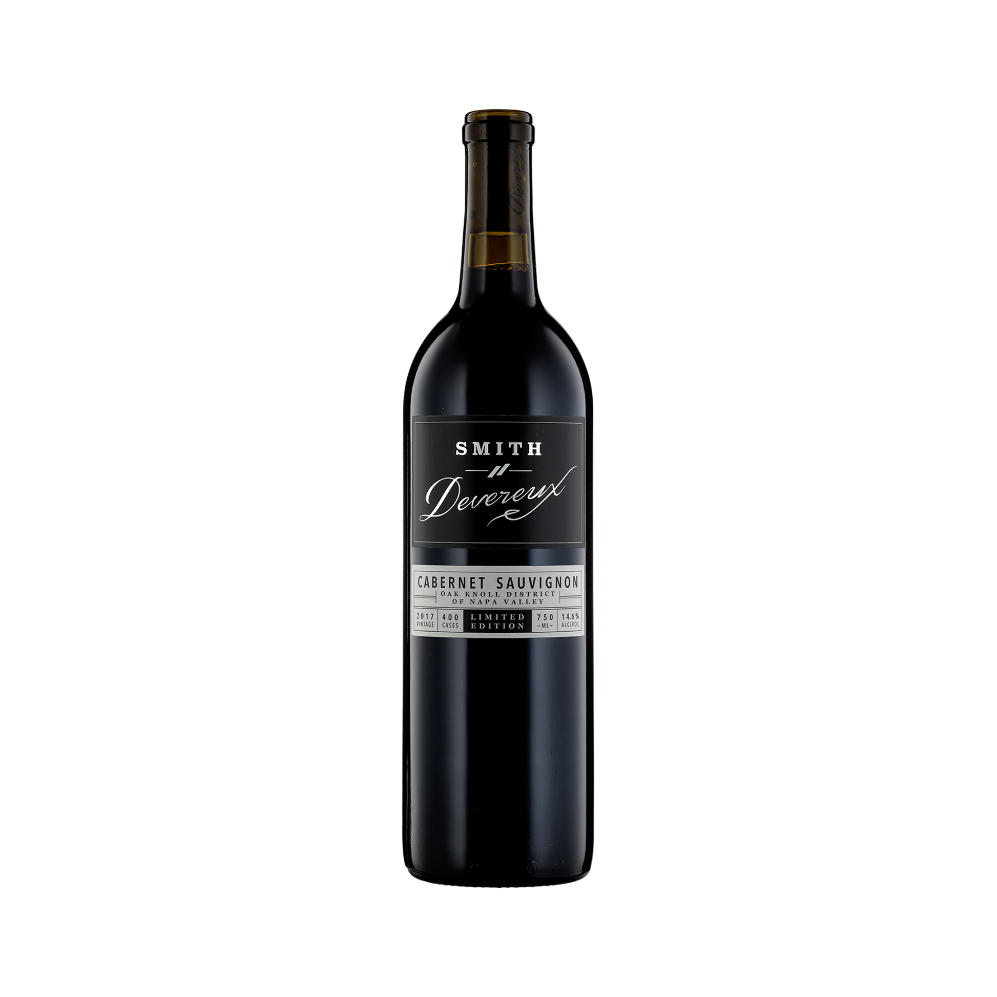 A bottle of Smith-Devereux 2017 Cabernet Sauvignon Limited Edition