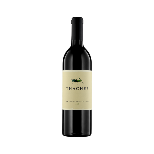A bottle of Thacher 2017 'New Routine' Red Blend