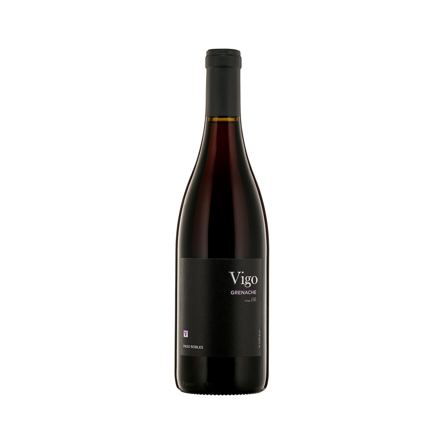 A bottle of Vigo 2016 Grenache